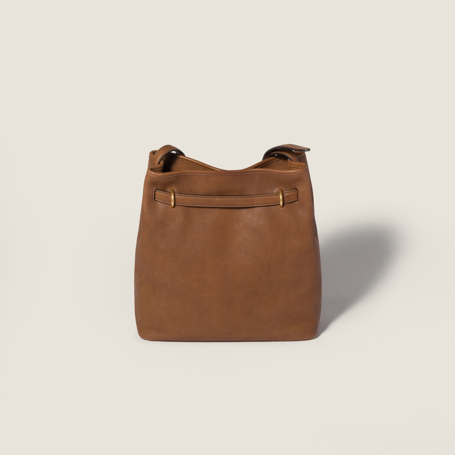 MiuMiu Oak Aventure Nappa Leather Bucket Bag #378368