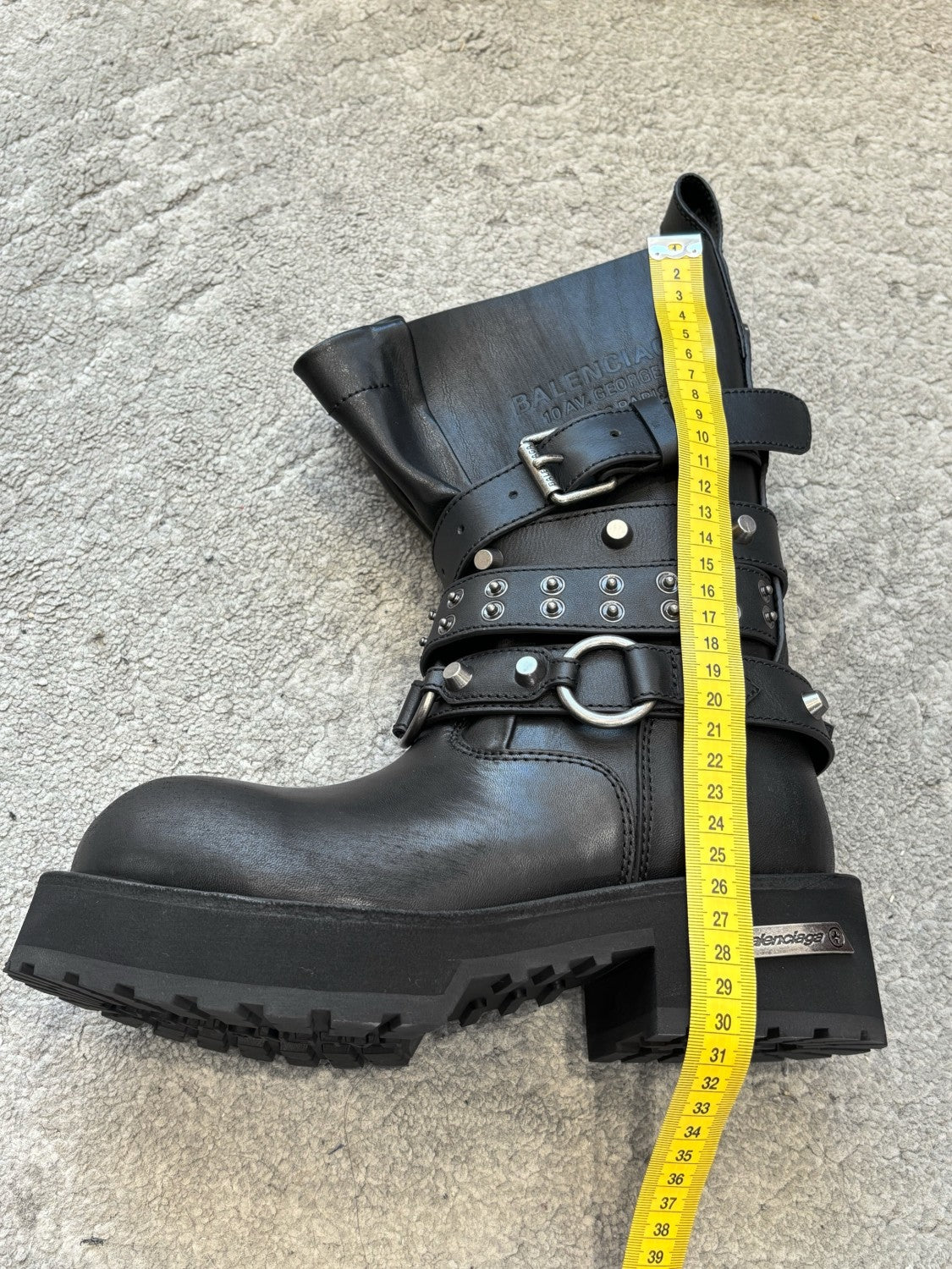 Balenciaga Men's and Women's Fall/Winter Fashion Casual Round Toe Sleeveless Thick Sole Leather Mid Calf Boots Shoes #78583