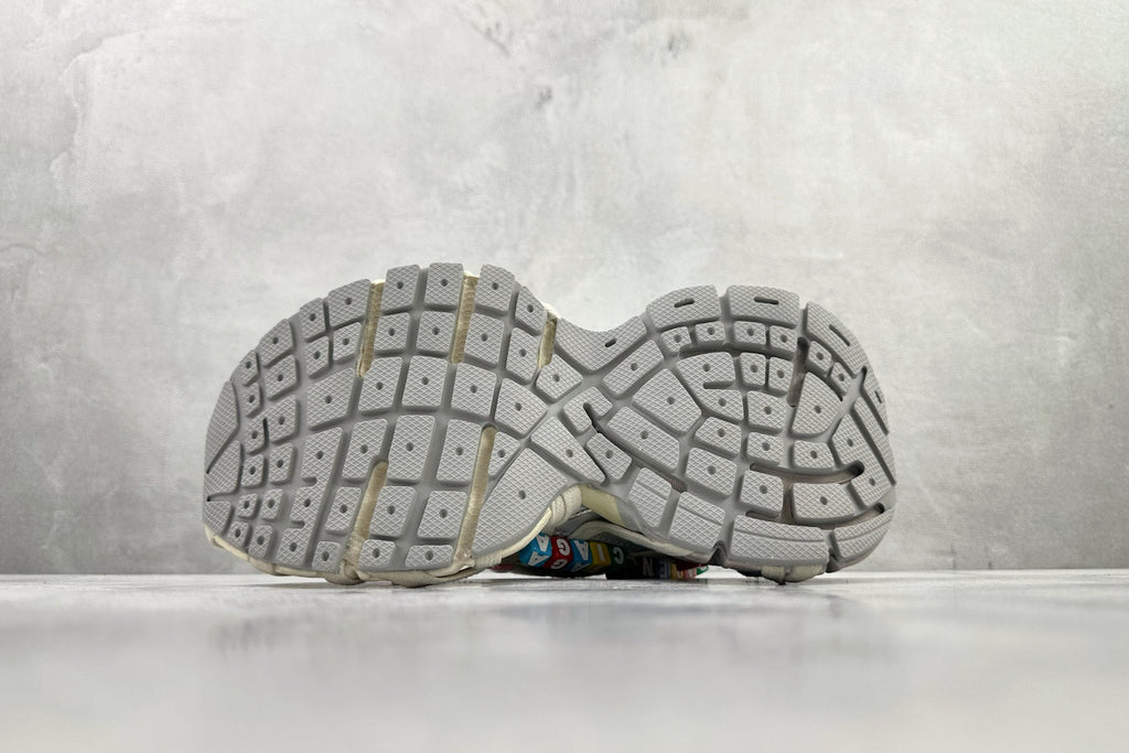 Balenciaga Women's 3xl Extreme Lace Sneaker in Eggshell Multicolor #376551