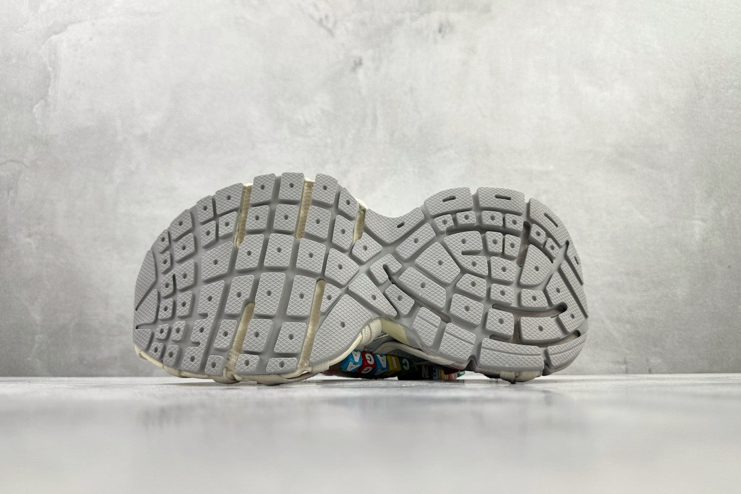 Balenciaga Women's 3xl Extreme Lace Sneaker in Eggshell Multicolor #376551