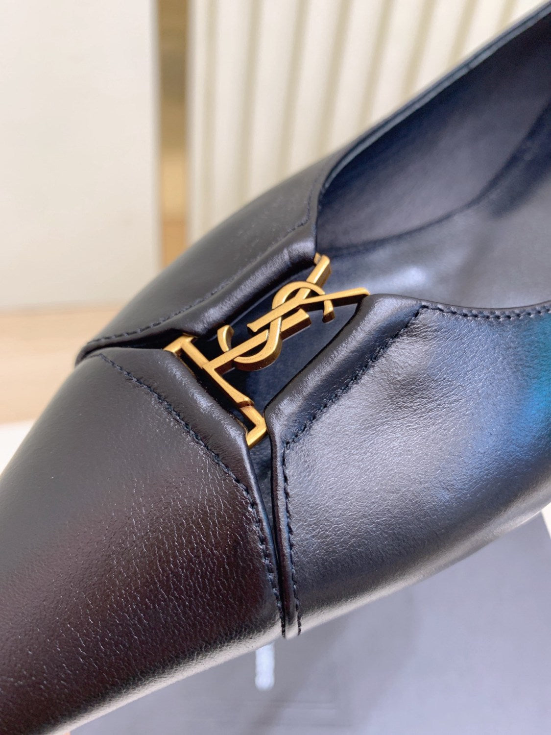 Saint Laurent Latest 2025 Silk Leather Spring/Summer Runway Single Shoes #332701