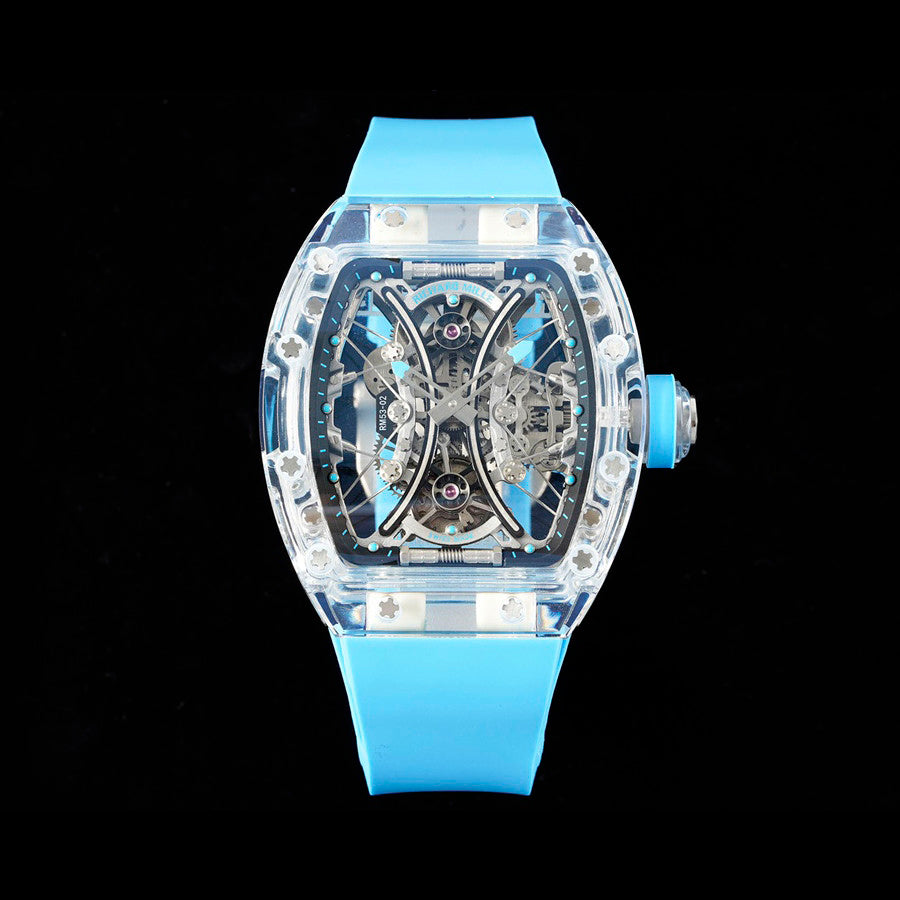 Richard Mille RM Factory Men's Tourbillon Movement Titanium Rubber Strap Fashionable Luxury Watch #74978