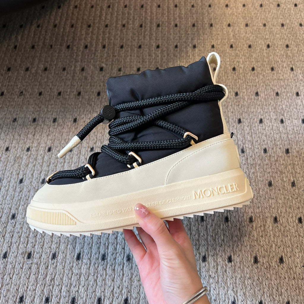 Moncler Altive Mid Women's Winter Fashion Casual Round Toe Slip On Drawstring High Top Down Filled Casual Boots Ski Boots Shoes #334177