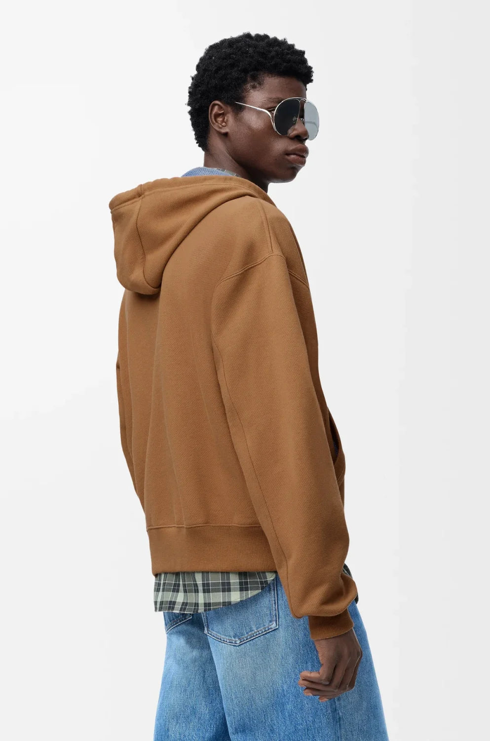 Loewe Zip-up Hoodie in Cotton Beige #333808