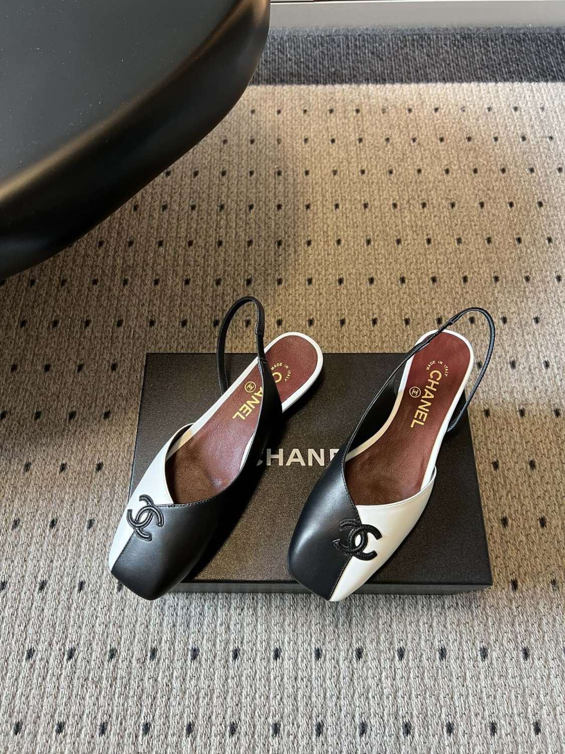 Chanel Color Block Back Sandals #378628