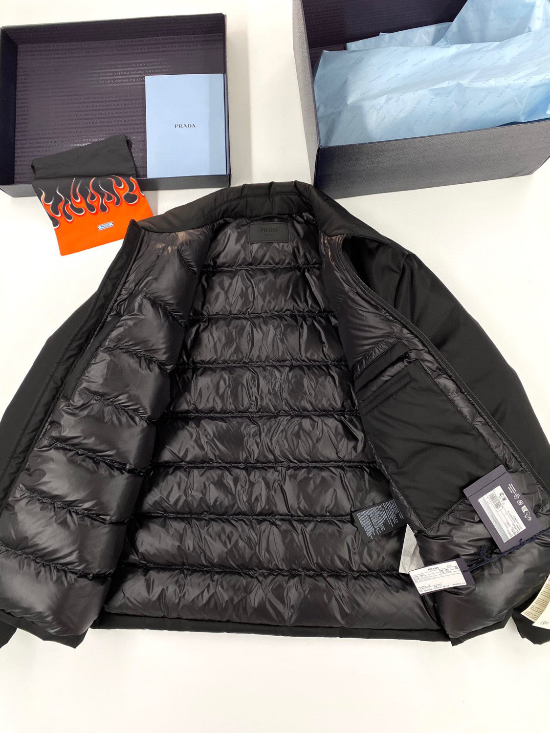 Prada Cropped Re-Nylon Puffer Down Jacket #96815