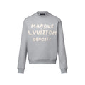 Louis Vuitton Men's Spring/fall Casual Solid Color Crewneck Long Sleeve Sweatshirt With Embroidered Logo Sweatshirt #79166