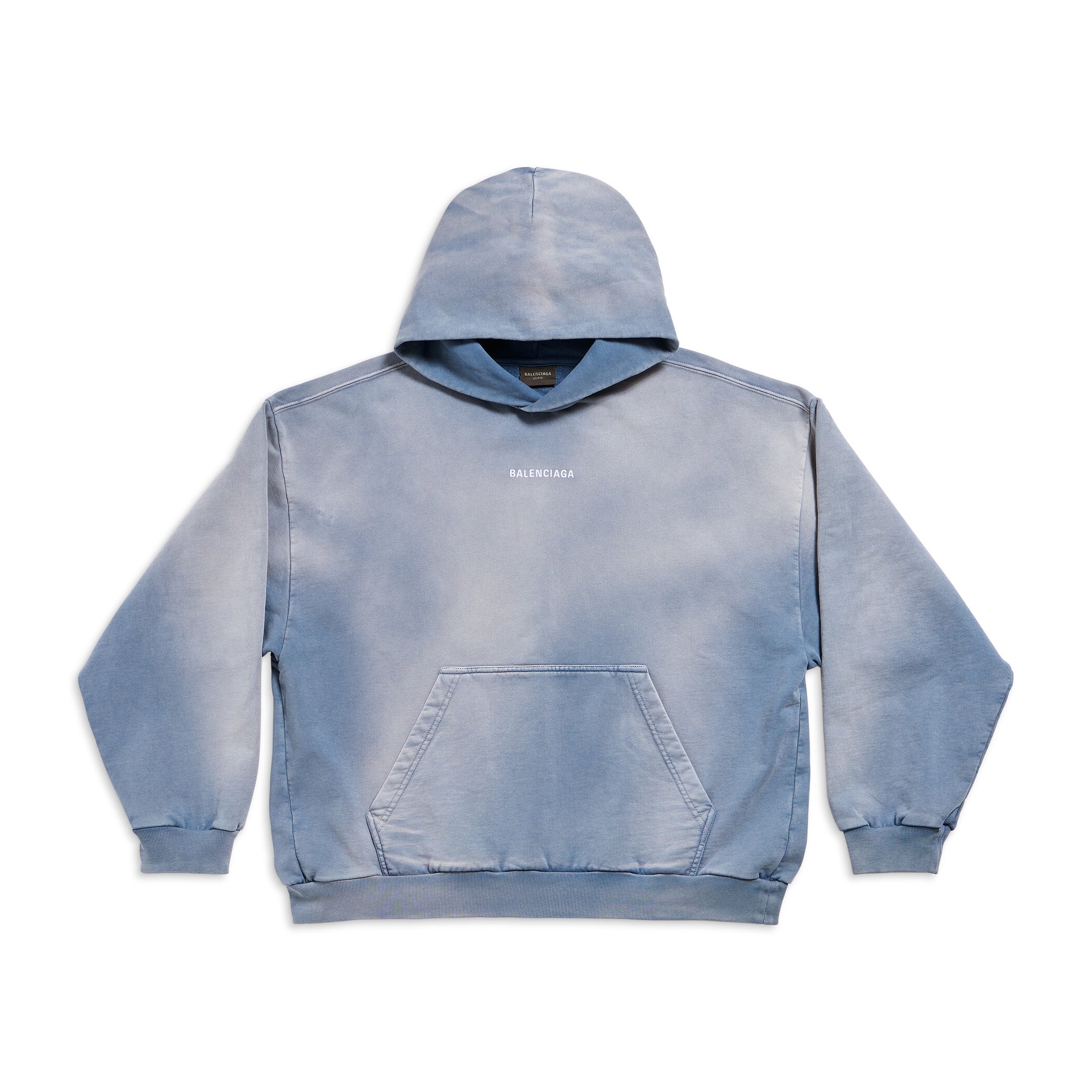 Balenciaga Washed Tie-Dye Hooded Sweatshirt Pullover #96232