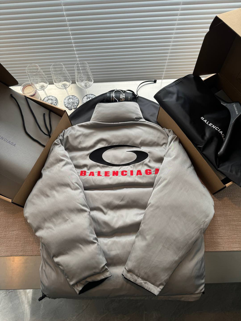 Balenciaga 25FW Men'S And Women'S Double-Sided Embroidered Cotton Clothing Coat Jacket #333182