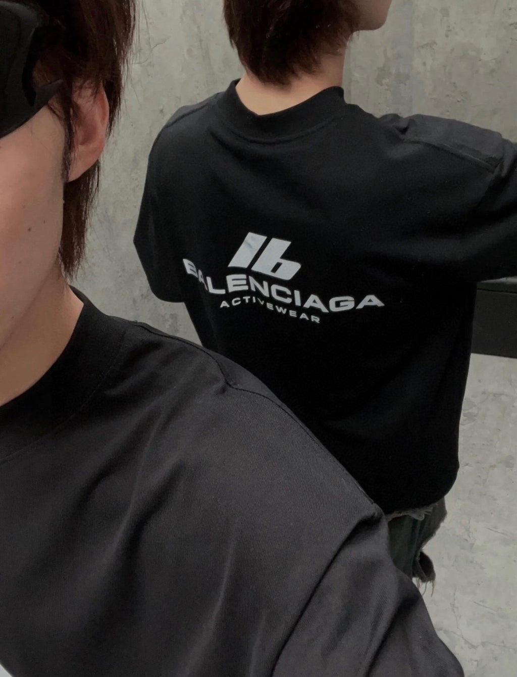 Balenciaga Men's Women's Solid Color Reflective Logo Letter Loose Short Sleeve T Shirt  #98338