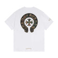 Chrome Hearts Men's Spring. Summer And Fall Logo Print Casual Round Neck White Fitted Straight Long Sleeve Short Sleeve T-Shirt #98695