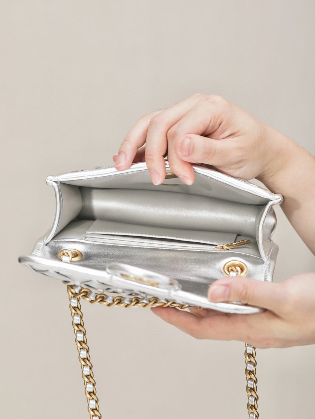 Chanel Metallic Braid Mini Shoulder Bag #317579