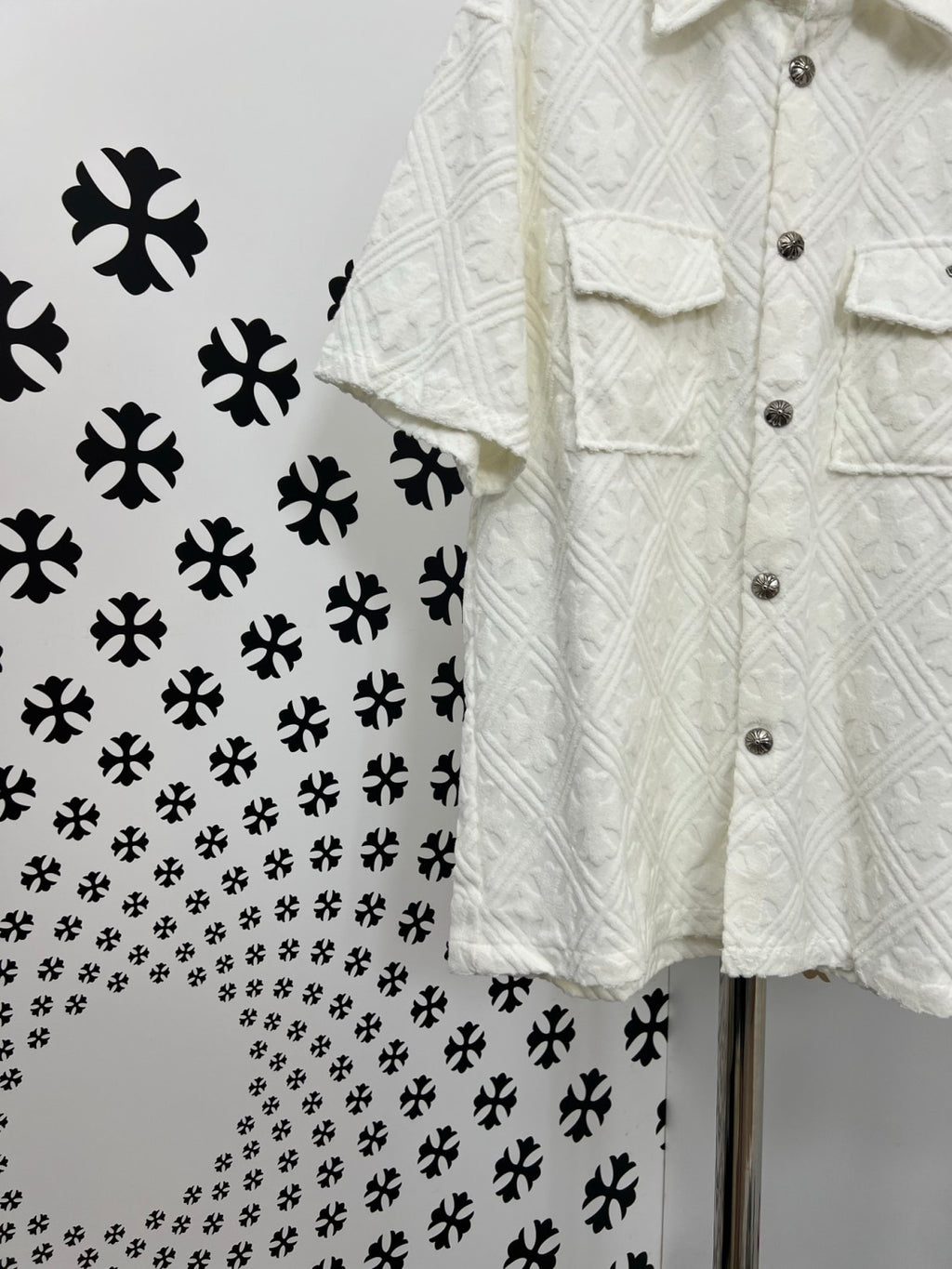 Chrome Hearts Terry Jacquard Short-sleeved Shirt #375817