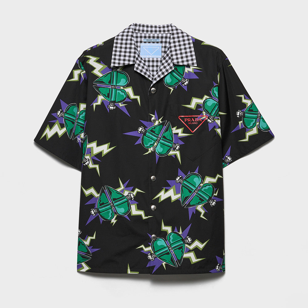 PRADA Timecapsule Printed Cotton Shirt #378085
