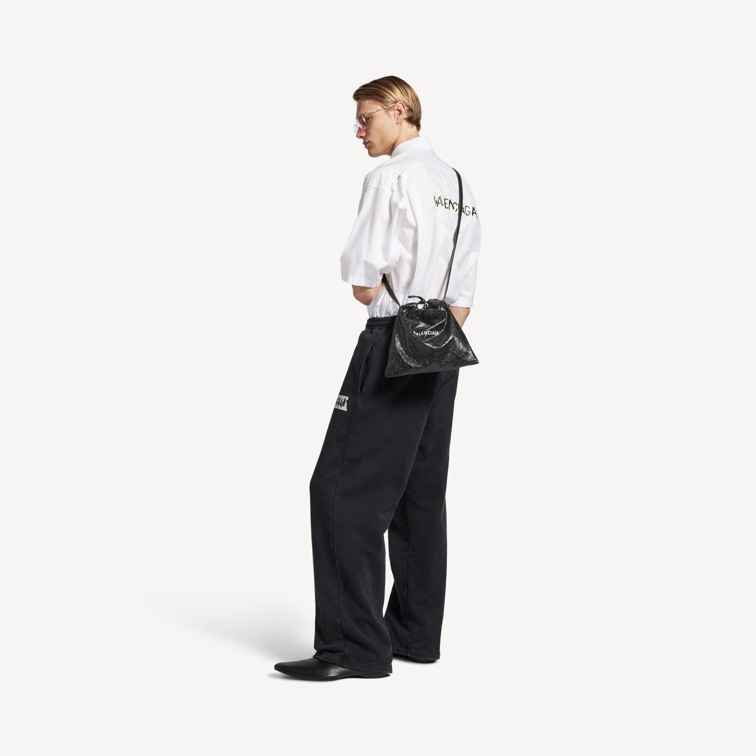 Balenciaga Men's Shopper Dust Bag Crossbody Pouch Medium #335824