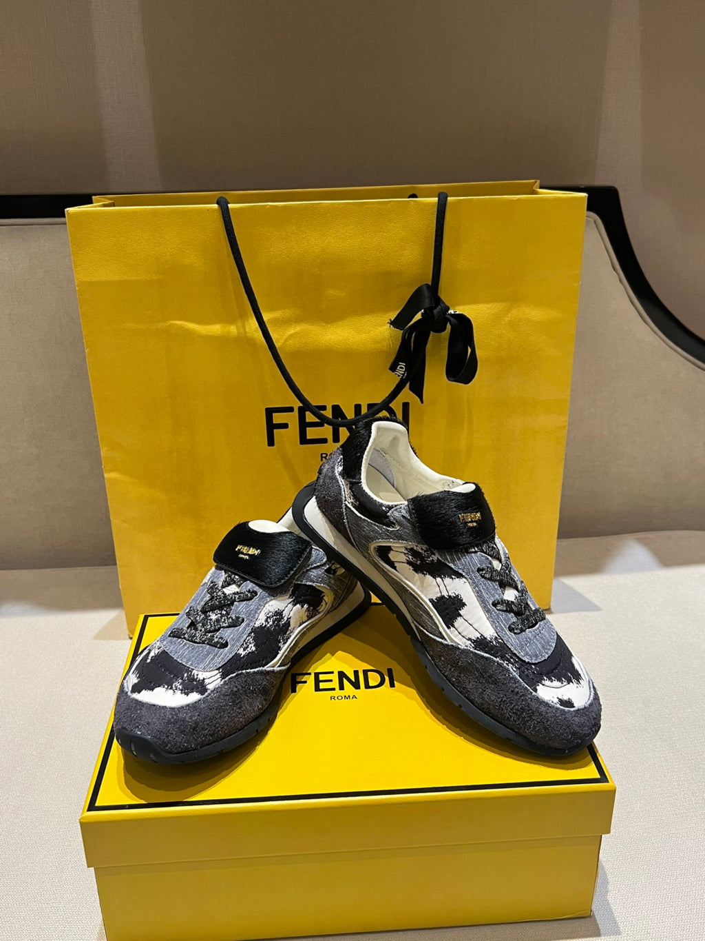 FENDI Fendi Wave Pulse Technical fabric Black #335704