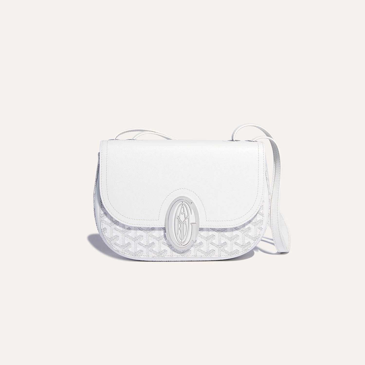 Goyard 233 Classic Edition Fashionable Modern Canvas And Calfskin Crossbody Bag With Metal Logo Buckle Bag Bags #196800