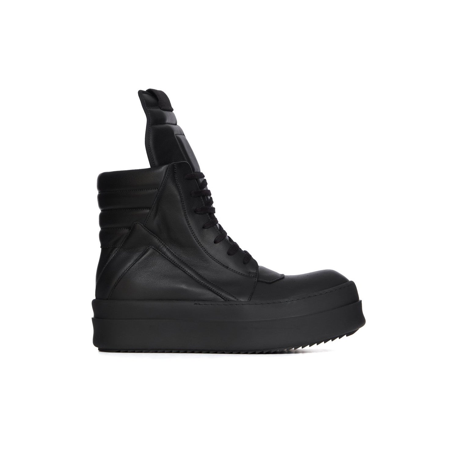 Rick Owens Men's And Women's Fall/winter Fashion Casual Round Toe Lace Up High Top Thick Sole Side Zip Sneakers Shoes #79252