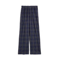 Balenciaga Men's Checkered Elastic Waist Flannel Baggy Pants Four Seasons Solid Color Cotton Casual Trouser Ngvp #1361