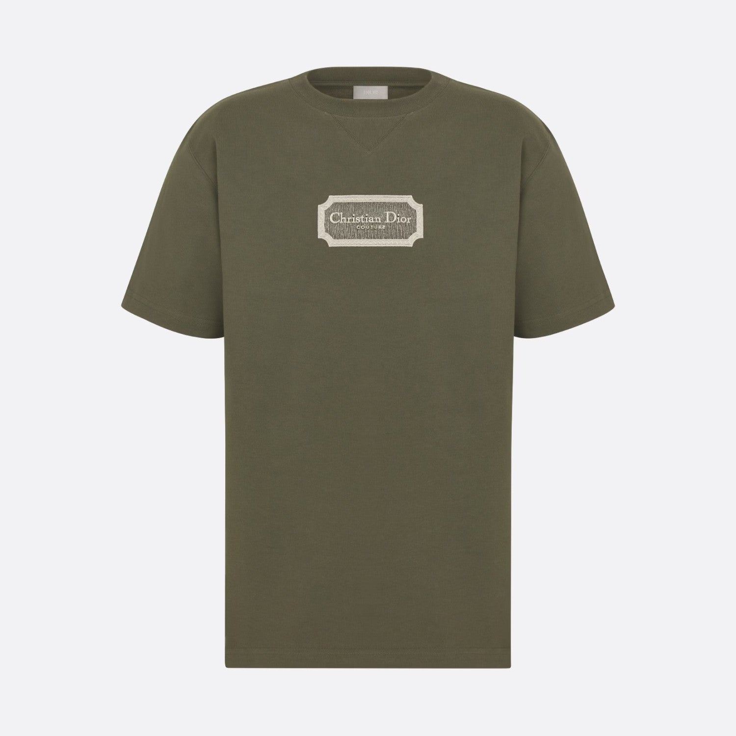 Dior Men's Summer Embroidered Logo Solid Colour Round Neck Cotton Short Sleeve T-Shirt #97793