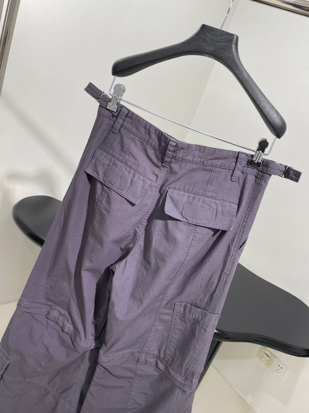 Balenciaga Men's High Street All Season Large Cargo Cotton Mid Waist Zipper Pocket Fit Work Pants Ngvp #9712