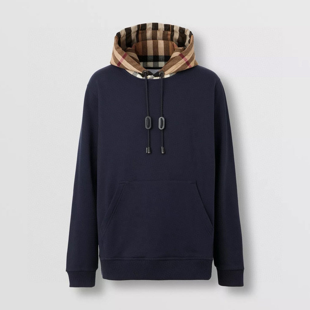 Burberry Men's Spring and Autumn Checkered Printed Hooded Long Sleeve Sweatshirt Pullover #72527
