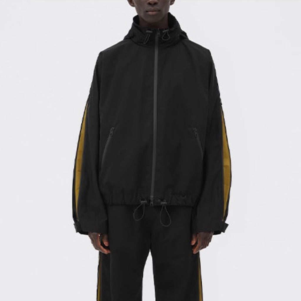 Bottega Veneta Colorblocked Zipper Drawstring Loose Hooded Jacket Casual Pants Ngvp #6874