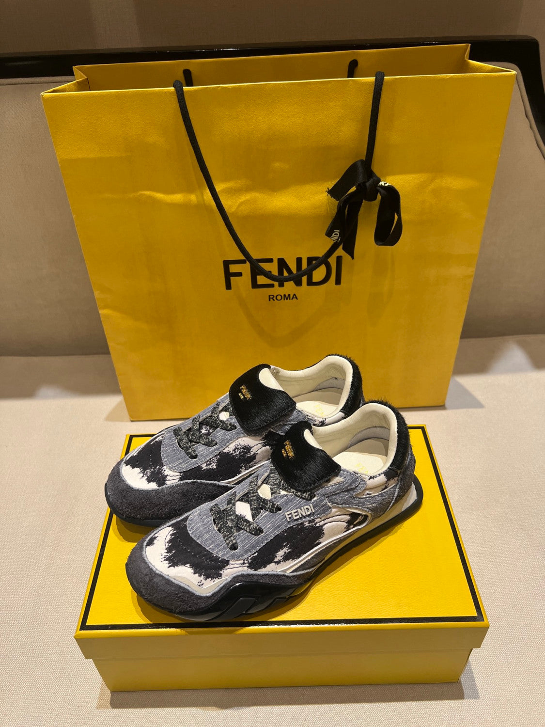 FENDI Fendi Wave Pulse Technical fabric Black #335704