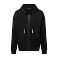 Louis Vuitton Men's Spring and Fall Pearl Pendant Black Embroidery Knit Zipper Hooded Jacket #98798