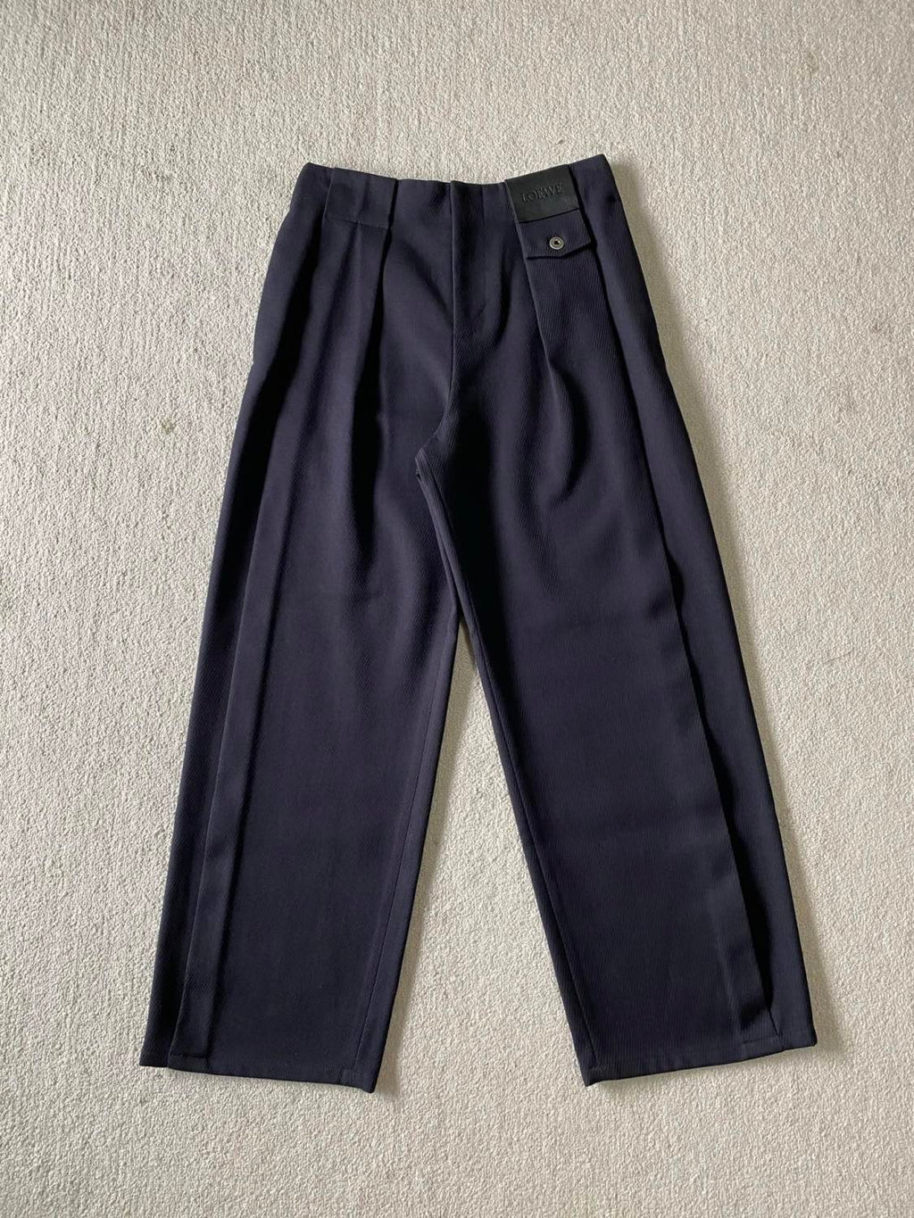 Loewe Trousers in Wool Blue #334437
