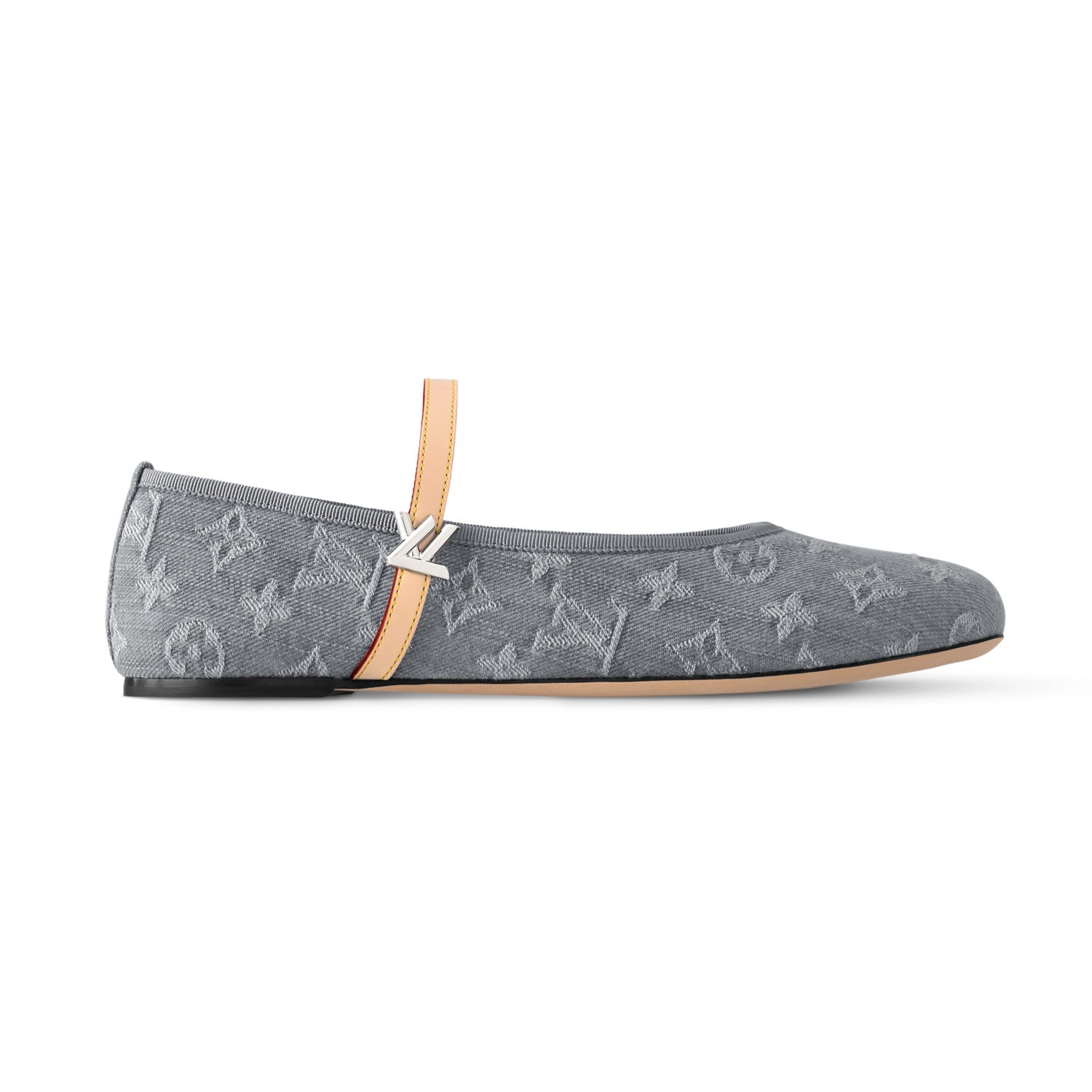 Louis Vuitton x TM ROMY Women's Spring/fall Fashion Classic Round Toe Slip On Logo Print Flat Mary Jane Ballet Flats  Shoes #79212