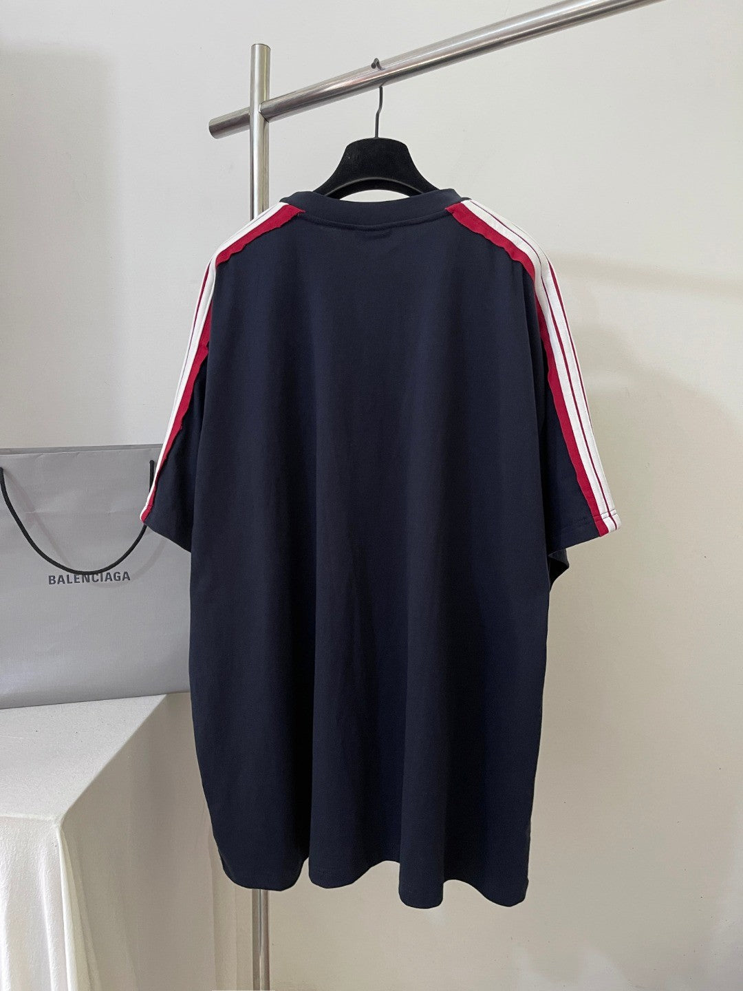 Balenciaga UNITY SPORTS ICON Men's Summer Solid Color Crew Neck Cotton Short Sleeve Silhouette T-Shirt #76537
