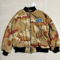 Chrome Hearts Men's Winter Graffiti Logo Camouflage Zip Crew Neck Cotton Jacket #97817