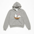 Acne Studios X Moomin Artist Tove Jansson Cartoon Print Fashion Trend Gray Hooded Zipper Sweatshirt  Fall Winter Ngvp #2653