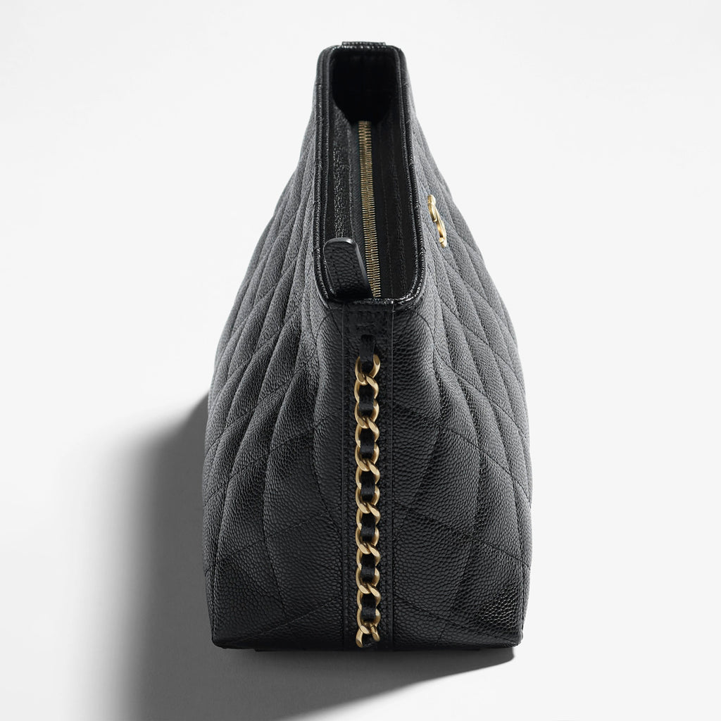 Chanel Women's Fashion Classic Solid Color Chain Zipper Handbag With Diamond Quilting And Embossed Grain Texture Carry All Pouch Makeup Bag Storage Bag Bags AP4700-B20730-94305 #79237