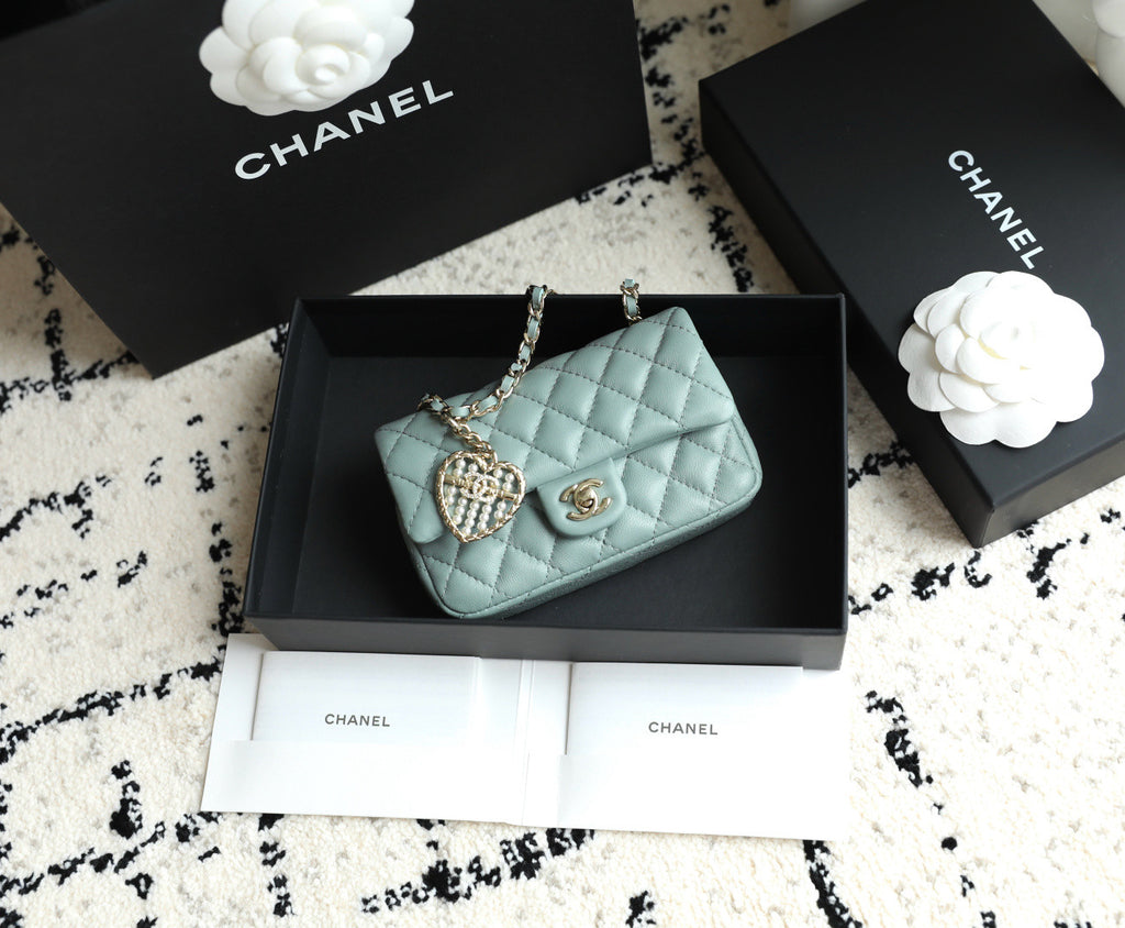 Chanel Mini Cf Pendant Classic Color Keyring Bag Accessory Fashionable Exquisite Elegant Waist Bag Card Holder Bags #82142A