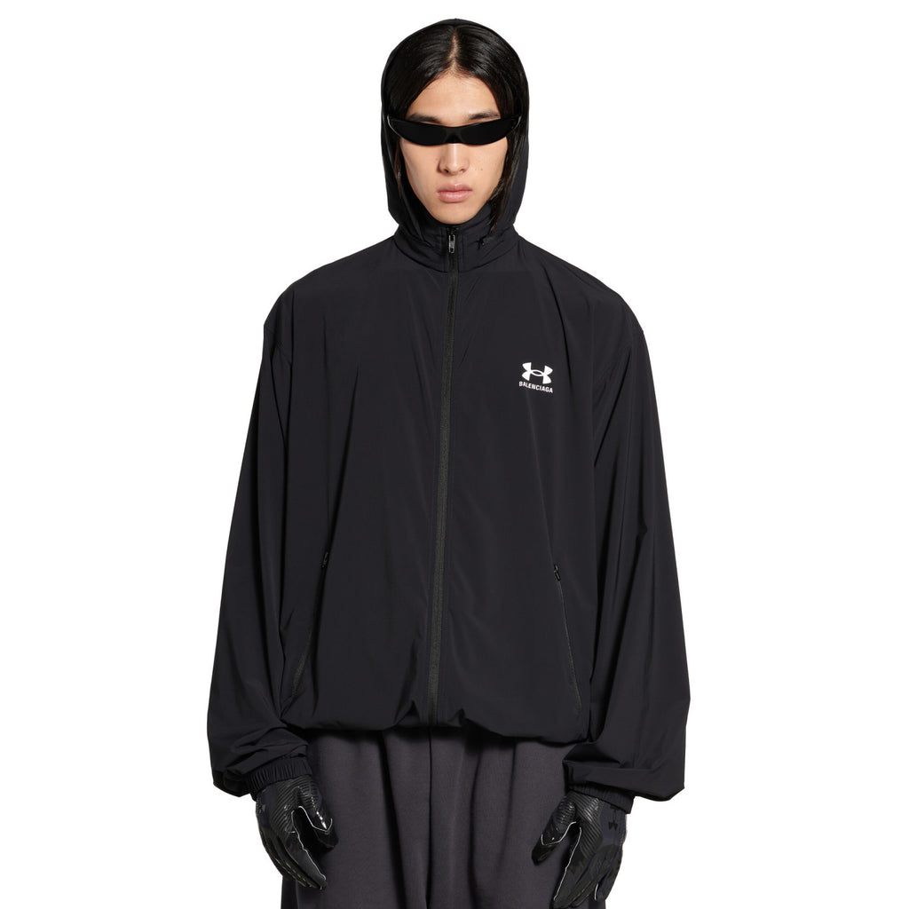 Balenciaga Men's And Women's Spring and Autumn Solid Color Letter Printed Hooded Regular Fit Long Sleeve Jacket #75519