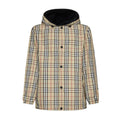 Burberry Men's Autumn and Winter Check Printed Hooded Single Breasted Reversible Jacket #99139