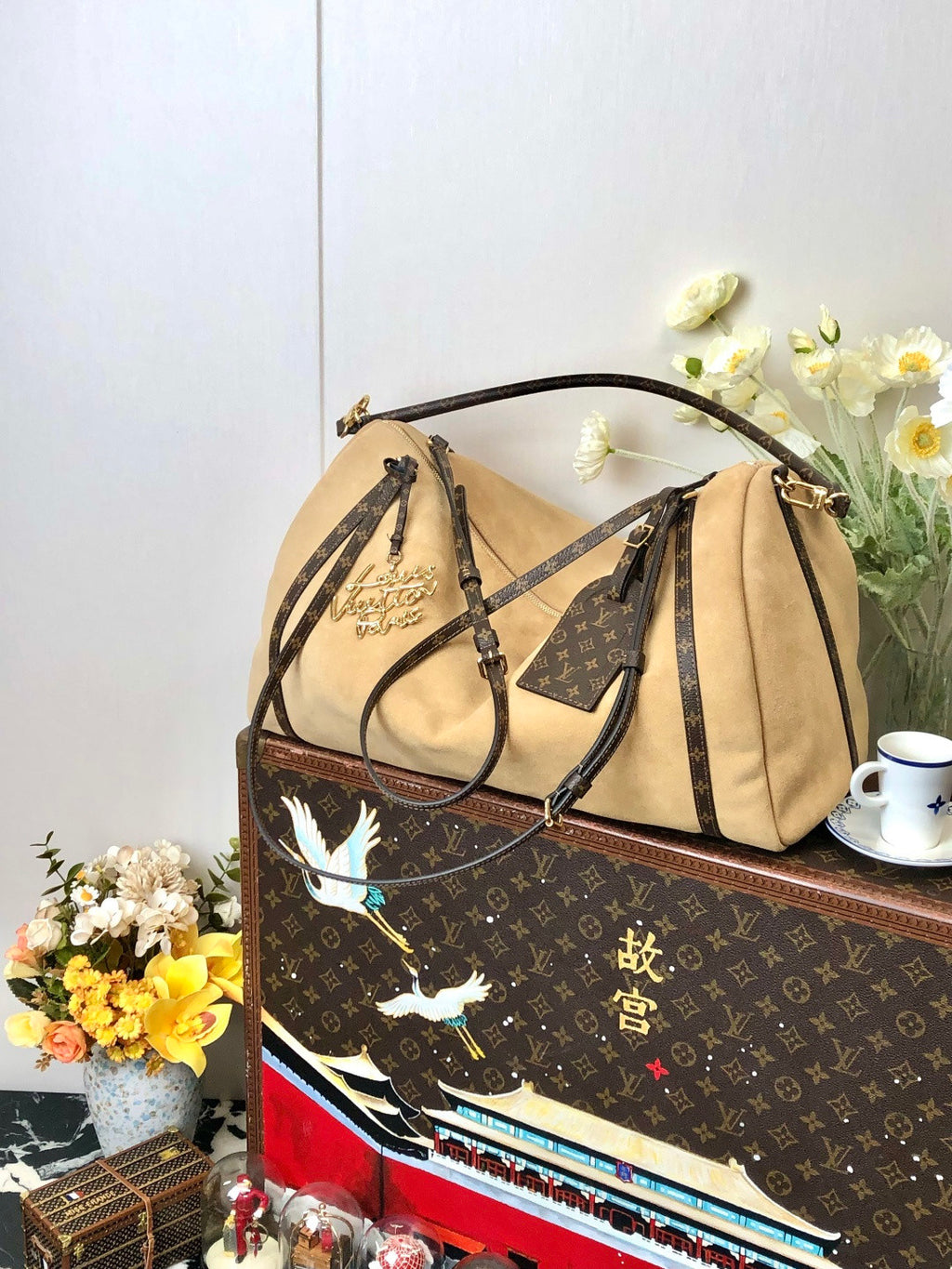 Louis Vuitton Women's Handbag Express Gm Large Zipped Tote Bag Leather Classic Elegant And Fashionable Shoulder Bag Bags M26037 #84296A