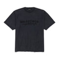 Balenciaga Men's Summer Applique Embroidery Letter Print Round Neck Solid Color Short Sleeve T-Shirt #75233