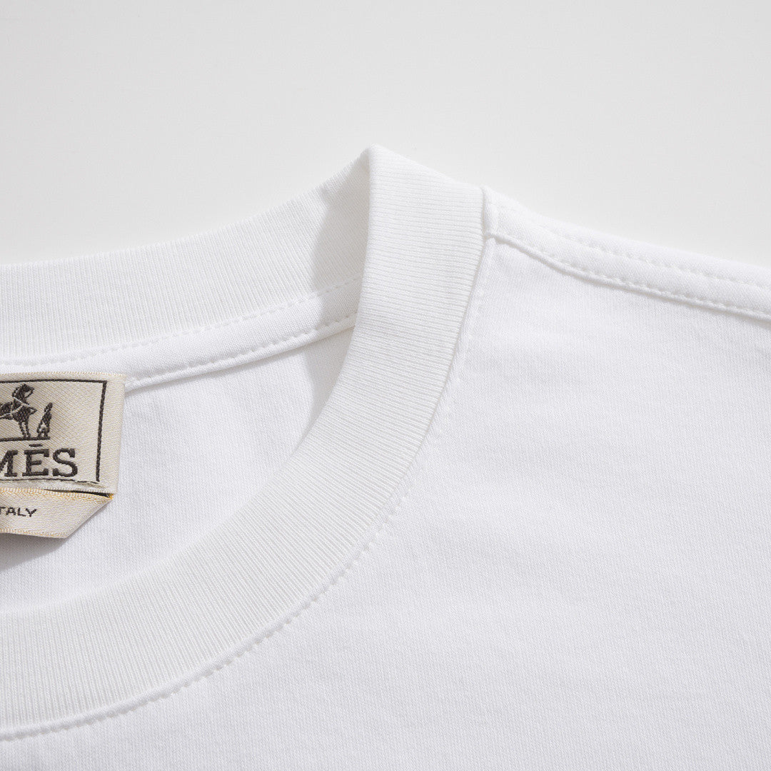 Hermes Puzzle Crew Neck Cotton T-shirt #377661