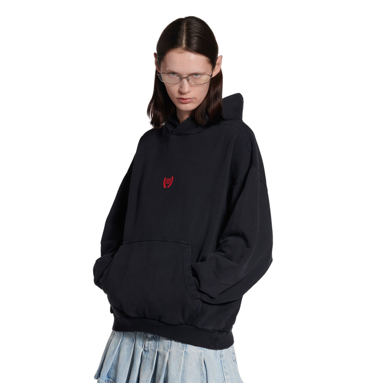 Balenciaga LAUREL CLASSIC HOODIE Men's And Women's Spring/Fall Fashion Casual Solid-Color Hooded Long Sleeve Sweatshirt #78577