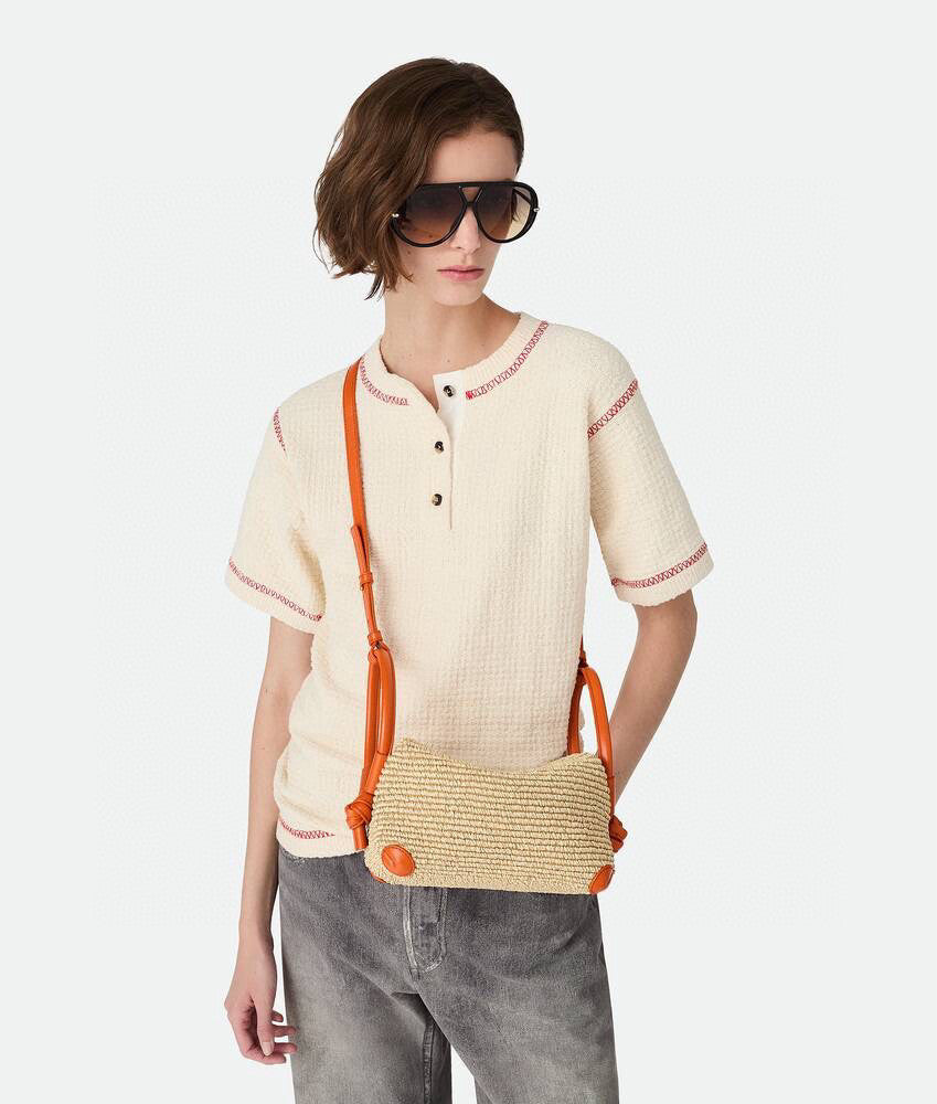 Bottega Veneta Loop Top Handle Women's Detachable Shoulder Strap Ring Handle Raffia And Leather Shoulder Bag Handbag Bags #77634