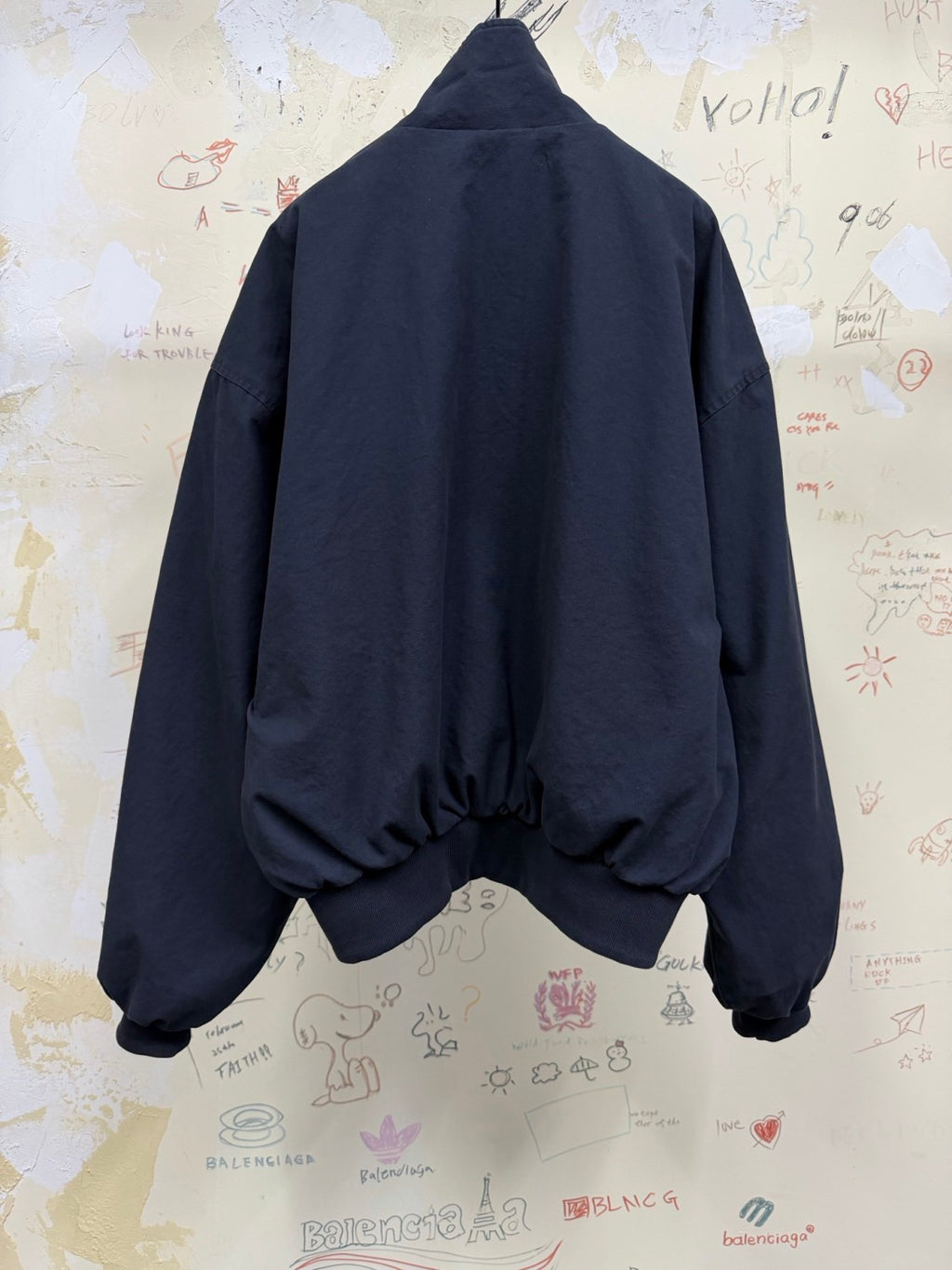Balenciaga Top-quality Version Reversible Deconstructed Harrington Jacket #376466
