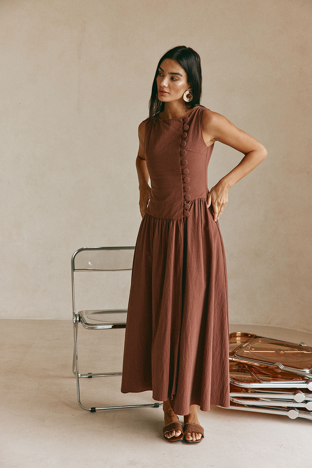 Odessa Dress - Chocolate