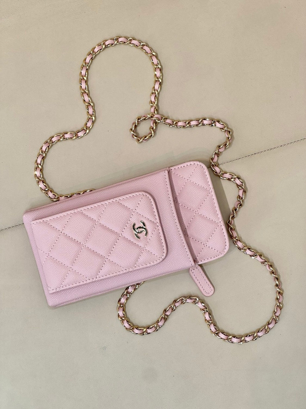 Chanel Women's Fashion Casual Leather Chain Logo Mobile Phone Bag Coin Purse Card Holder Bag Bags #78386