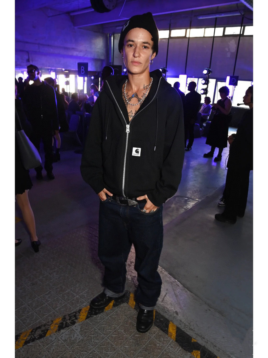 Sacai X CARHARTT Wip Hooded Long Sleeve Zipper Coat Jacket #21914