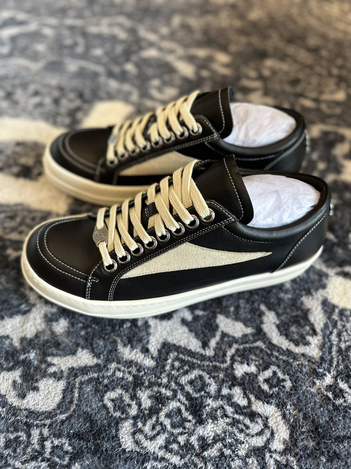 Rick Owens x Chrome Hearts Low Top Casual Shoes #336915