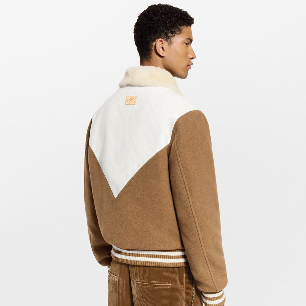 Louis Vuitton Men's Monogram Blouson With Shearling Collar 1AJBCW #334771