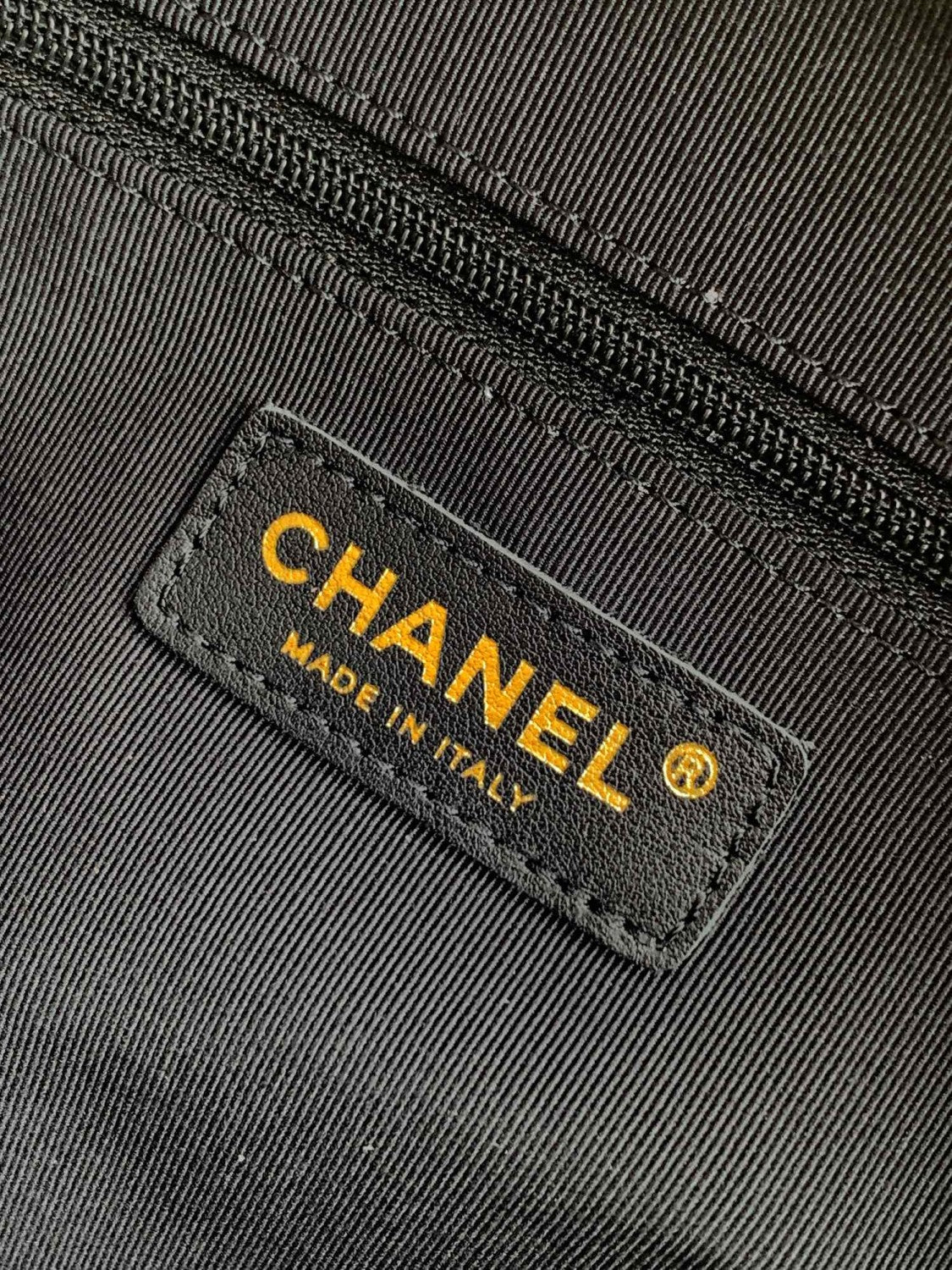 Chanel Women's Fashion Classic Solid Color Double Zip Leather Logo Backpack With Chain Straps Bag Bags AS5793-B22082-94305 #79454